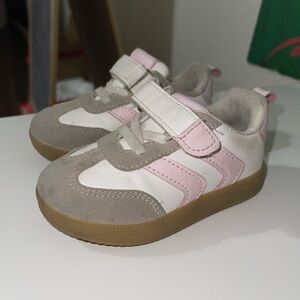 Kids Pink and White Sneakers
